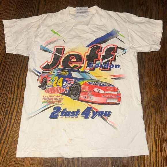 Vintage All Overprint Jeff Gordon T Shirt - Picture 1 of 6